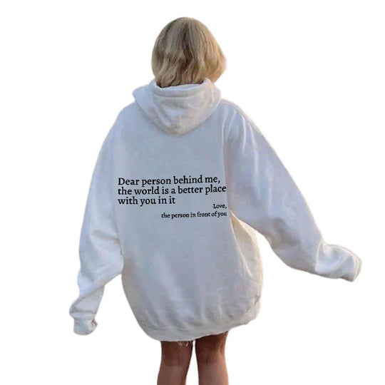 Person Hinter Mir | Übergröße Hoodie