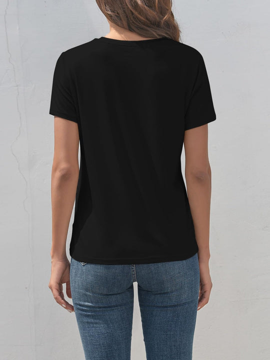 Heidi-Mode | Pferd Rundhals Kurzarm T-Shirt