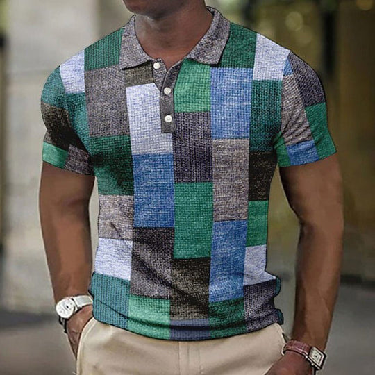 Lebendiges Patchwork-Polo