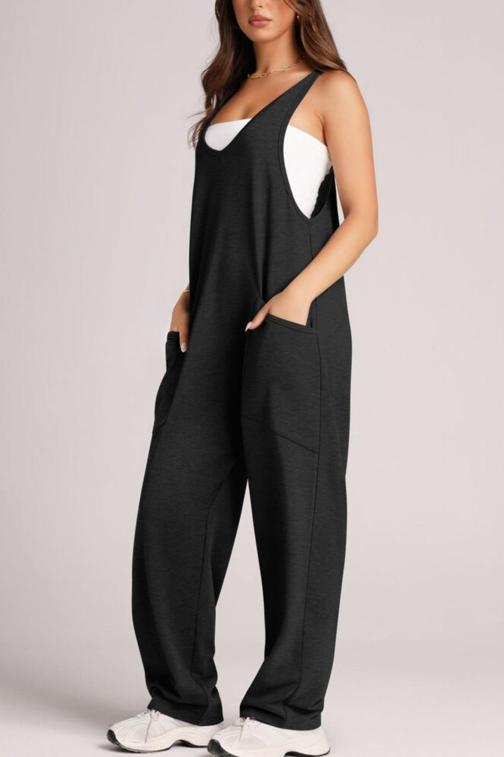 Heidi-Mode | Lovelet V-Ausschnitt Breite Träger Latzhose