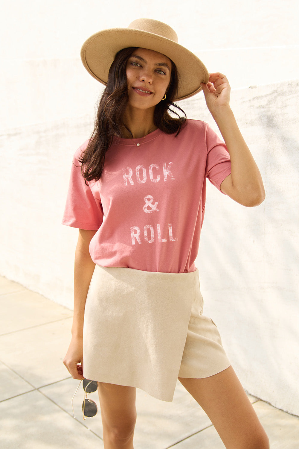 Heidi-Mode | Simply Love Full Size Rock & Roll Kurzarm T-Shirt