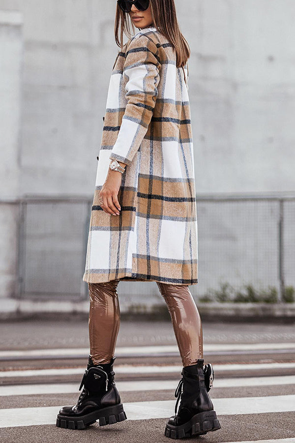 Heidi-Mode | Own The World Kariert Midi Mantel