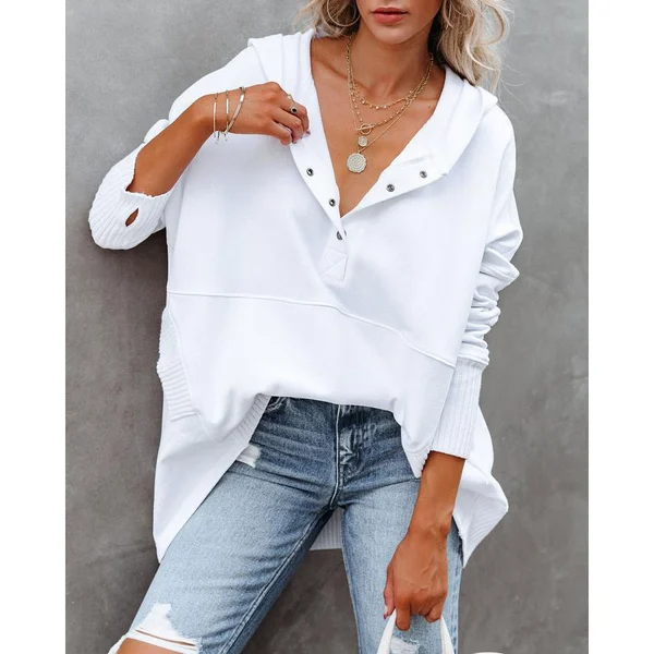 Heidi-Mode | Dames Hoodie Met V Hals