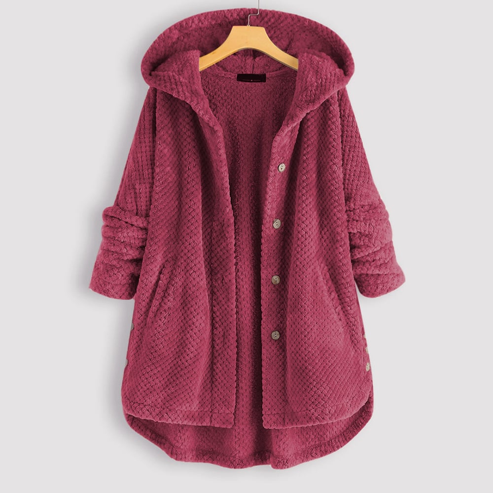 Heidi-Mode | Veste Chaude En Peluche Avec Capuche