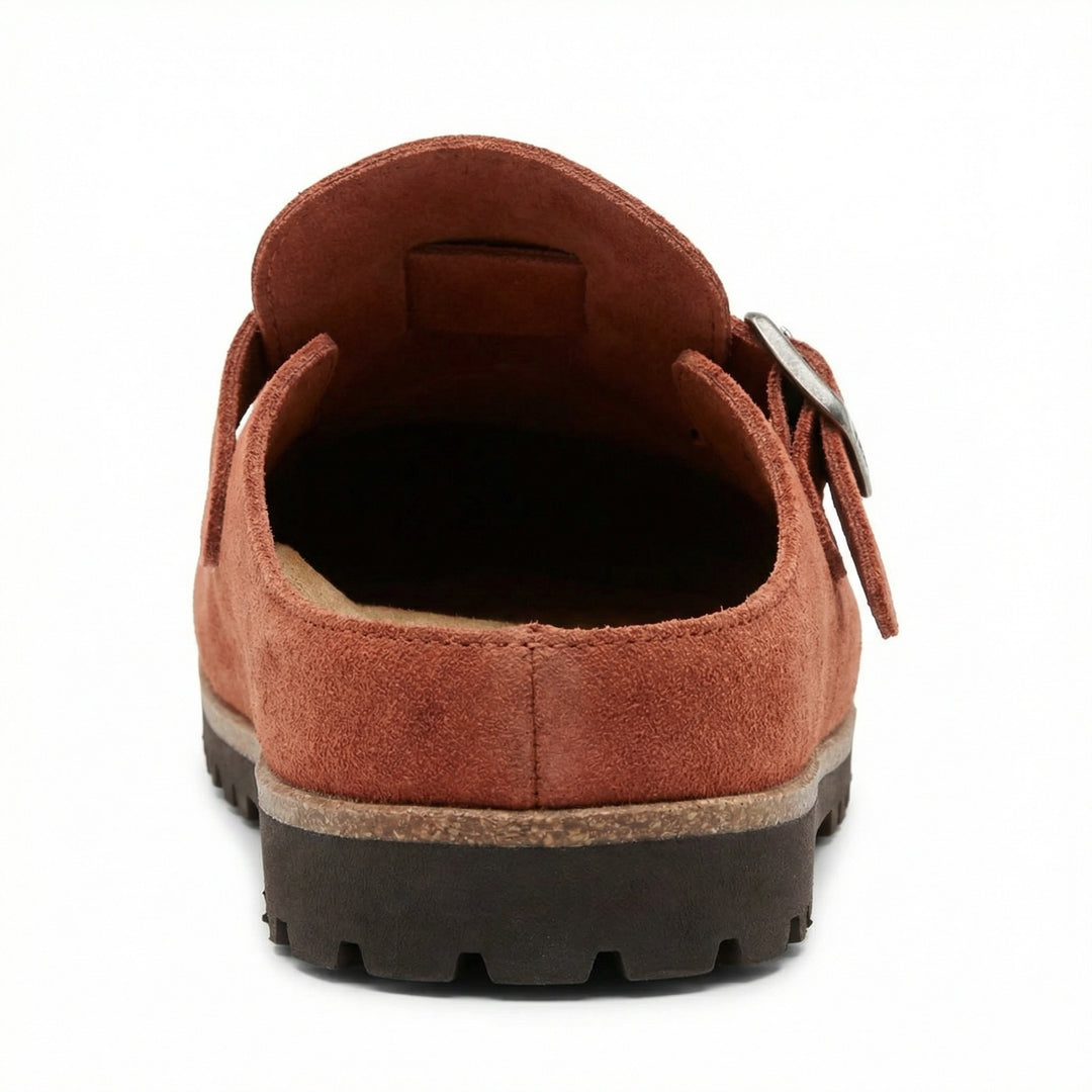 Clogs - Damen Retro Wildleder Slip-On Mule Heidi Mode