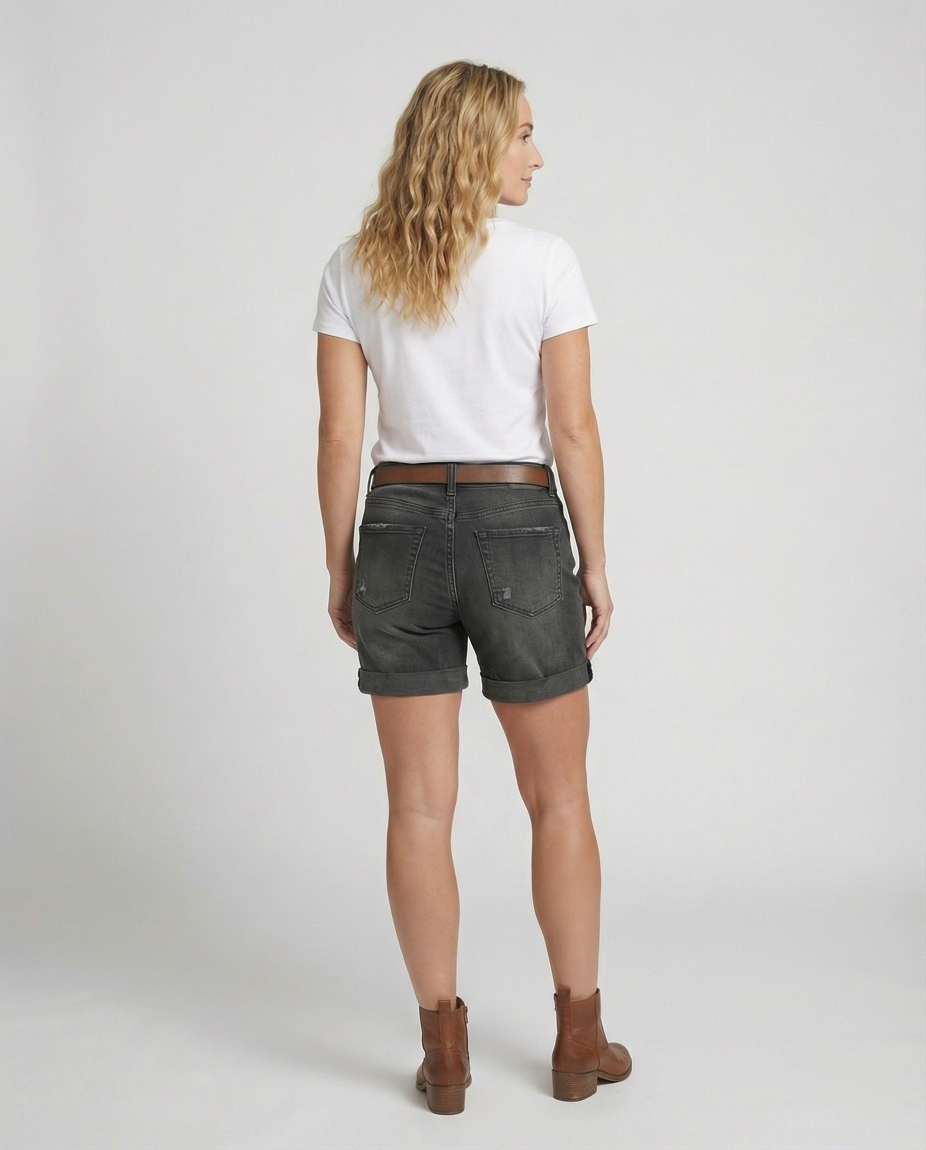 Heidi-Mode | Damen Ripped Denim Shorts