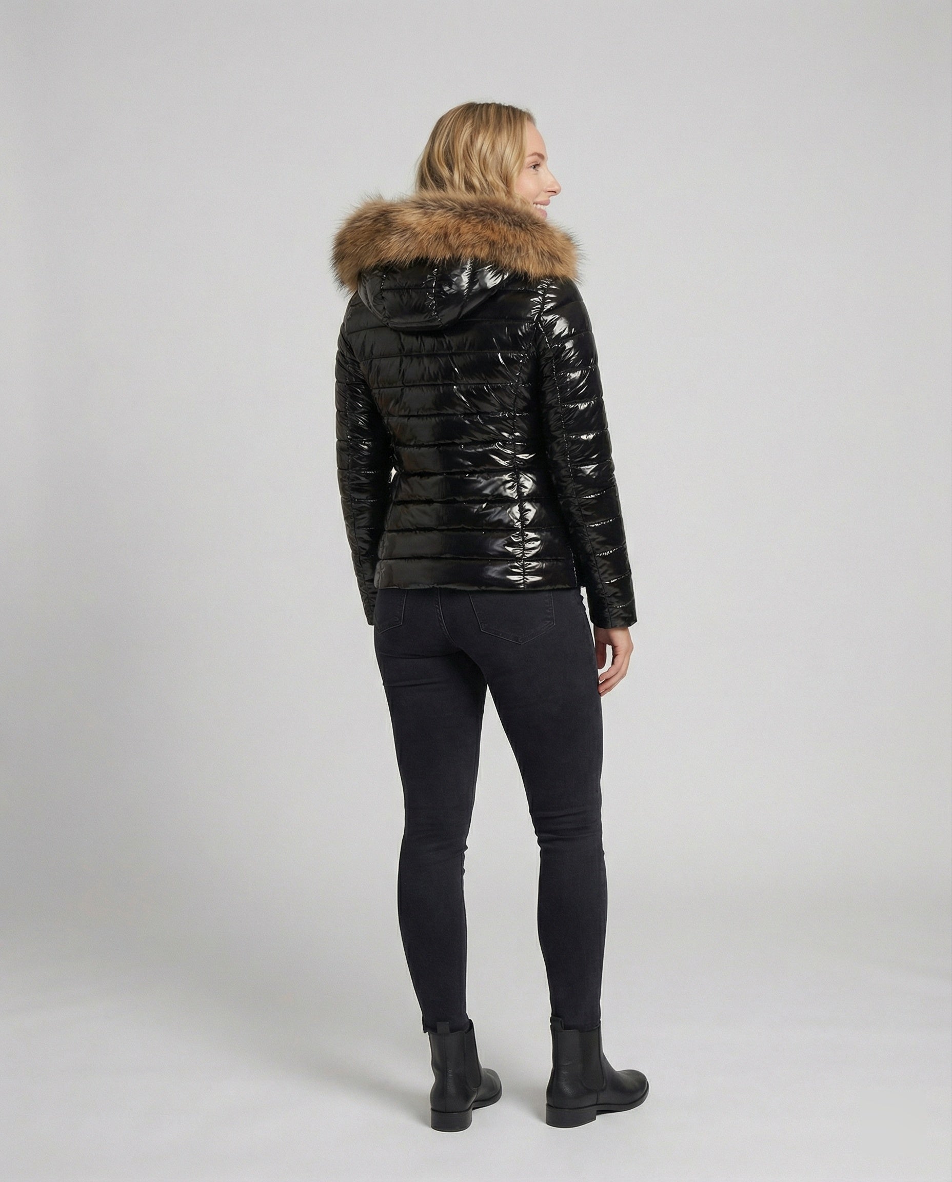 Heidi-Mode | Damen Pelzkapuzen-Puffermantel - Winter 2024