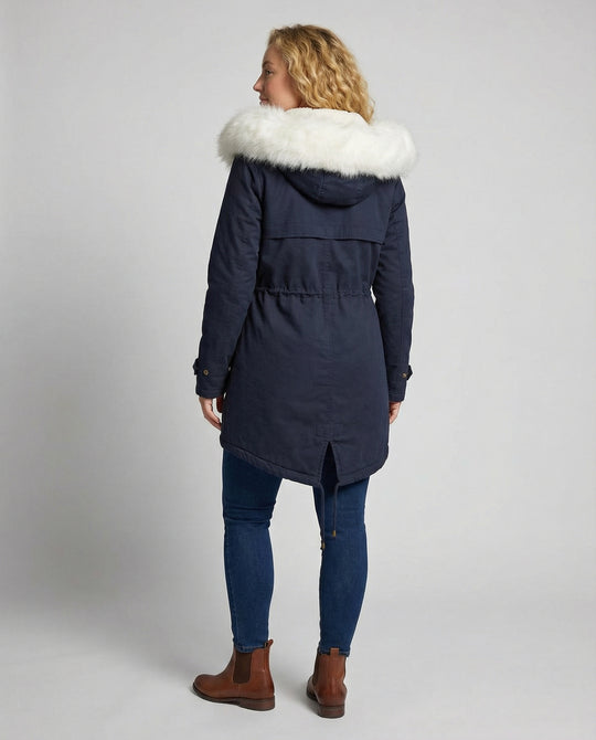 Warme Winterjacke für Damen, Mittellang