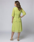 Elegantes Chiffonkleid