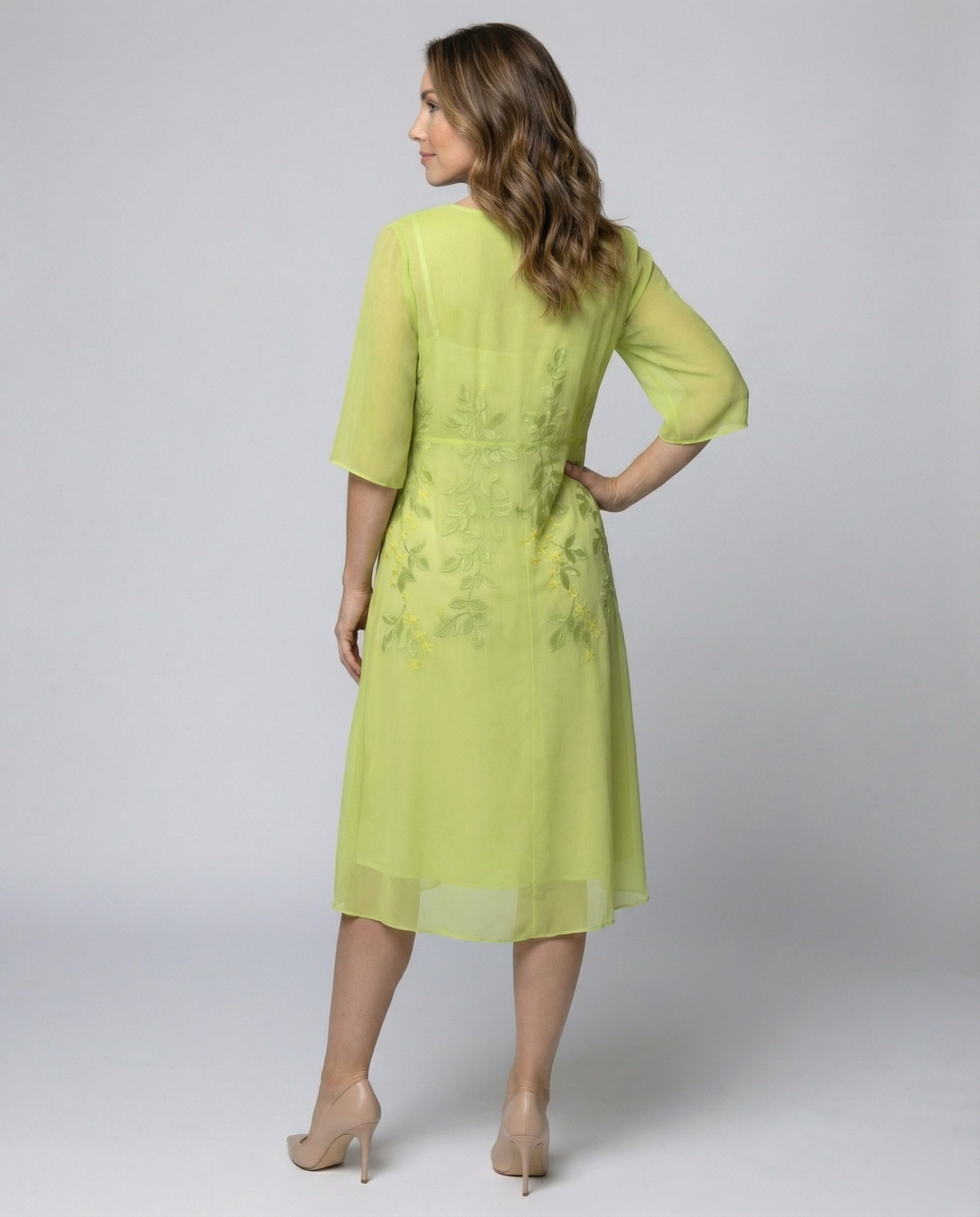 Elegantes Chiffonkleid