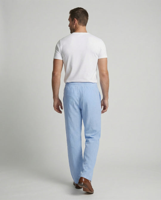 Herren lässige Leinenhose Heidi-Mode