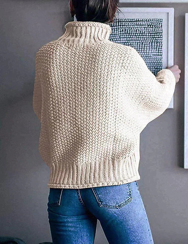 HeidiMode | Einfarbiger langärmeliger Basic-Pullover