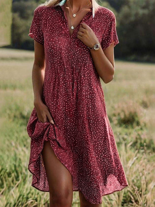 Heidi-Mode | Künstlerischer Ethno Stil Midikleid für Damen