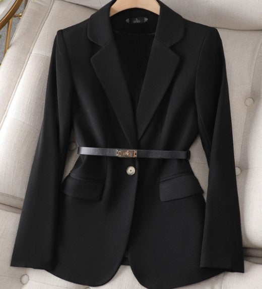 Heidi-Mode | Damen Blazer Lang, Stilvoll mit Gürtel für Elegante Outfits