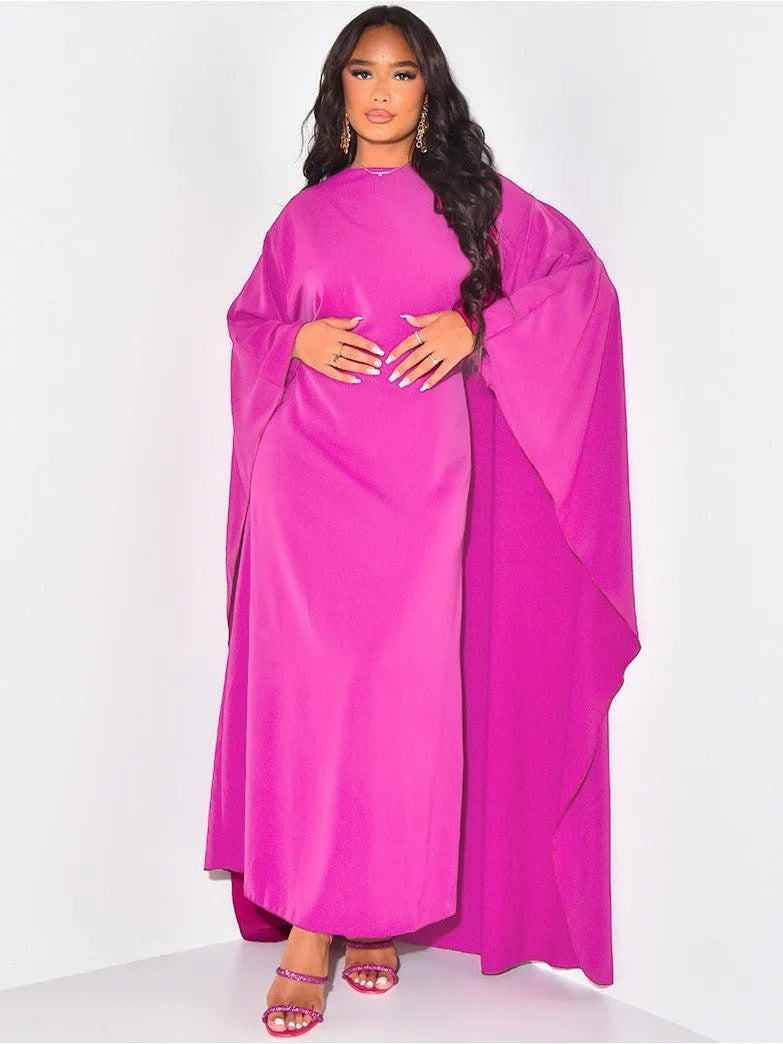 Heidi-Mode | Kleid Elegant Weite Ärmel, Schmeichelnde Passform Perfekt für Festliche Anlässe