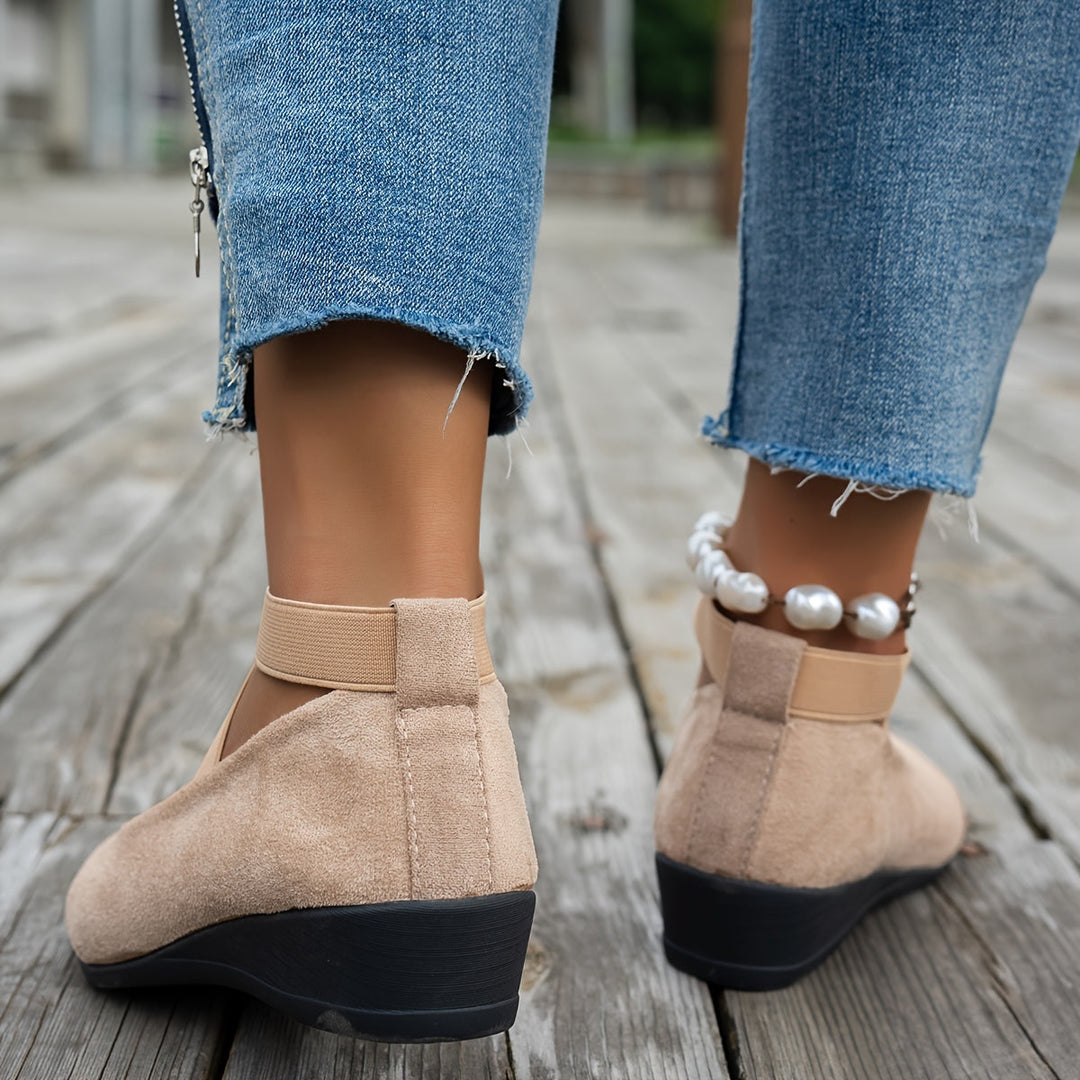 Heidi-Mode | Einfache Damen Ballerinas aus Atmungsaktivem Samt