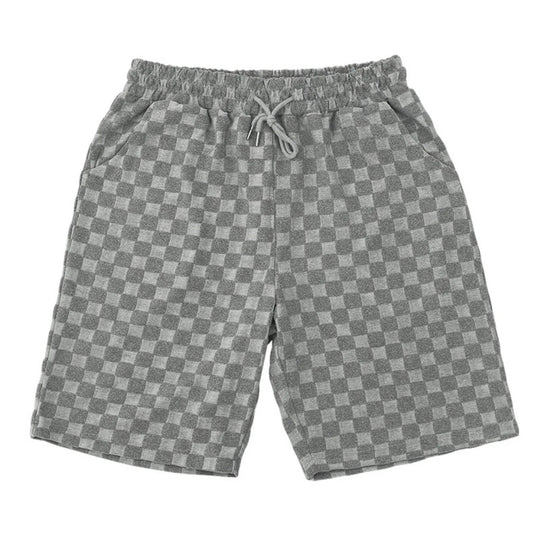 Heidi Mode | Schachbrettmuster Kurzarm-Shorts-Set