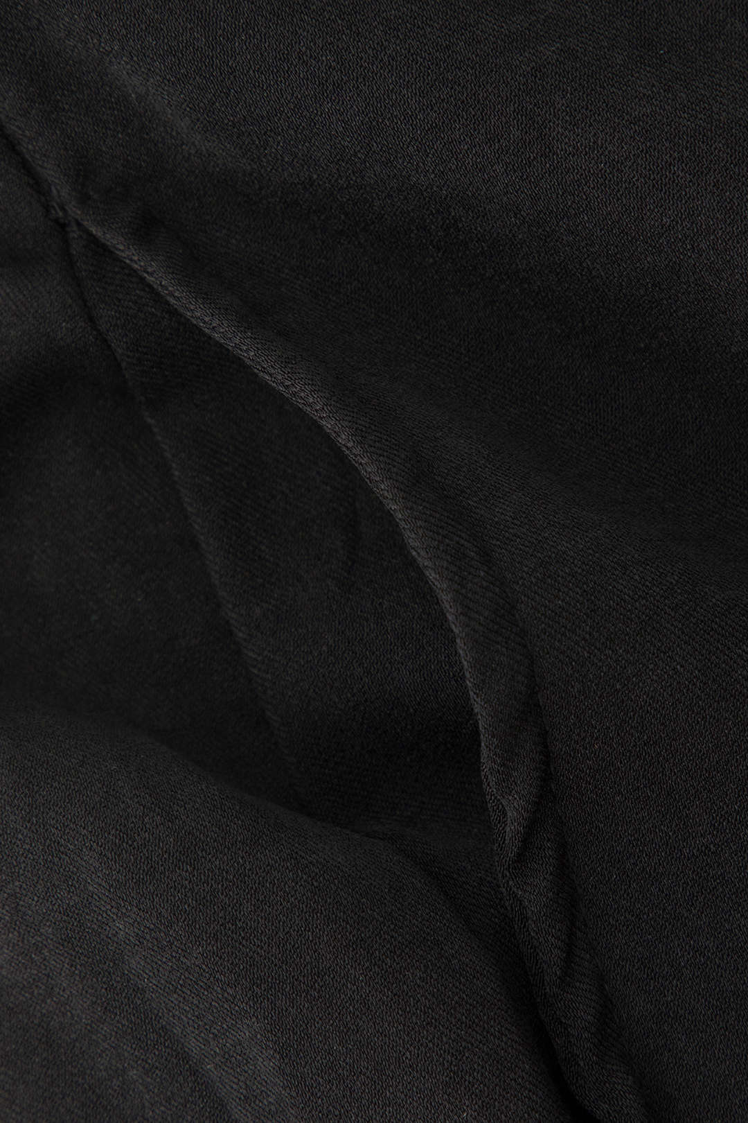 Heidi-Mode | Schwarze Drapierte Wickel Hosen Mit Geradem Bein