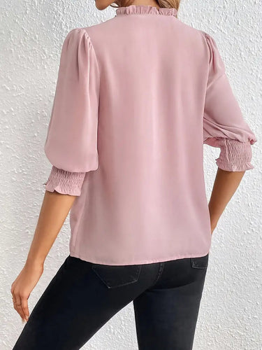 Elegante Bluse mit halben Ärmeln