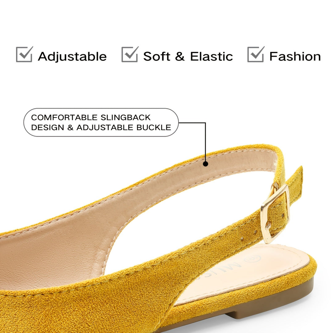 Heidi-Mode | Flache Slingback Sandalen mit Schleife