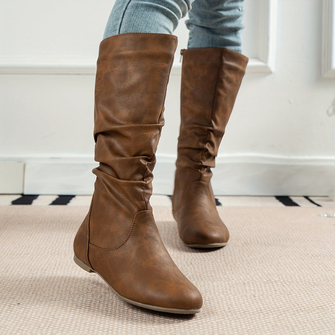 Heidi-Mode | Retro Damen Reitstiefel mit Reißverschluss