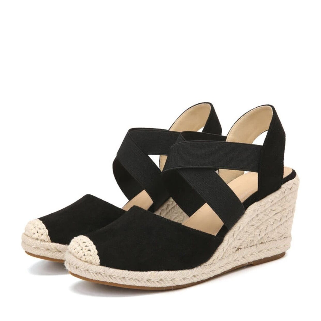 Heidi-Mode | Damen Espadrilles mit Keilabsatz