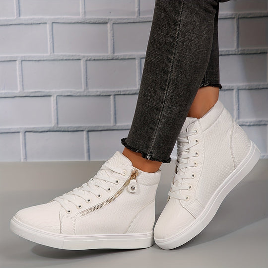Heidi-Mode | Einfache Lässige Sneakers mit Reißverschluss
