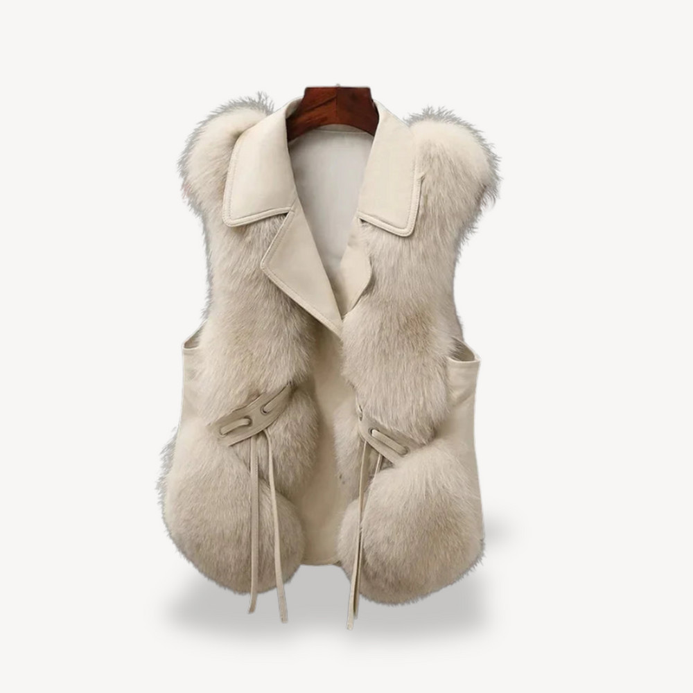 Heidi-Mode | Kunstfelllederweste für Damen