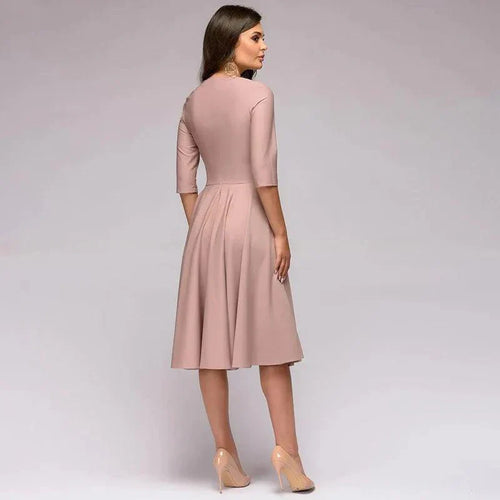 elegante midi jurk