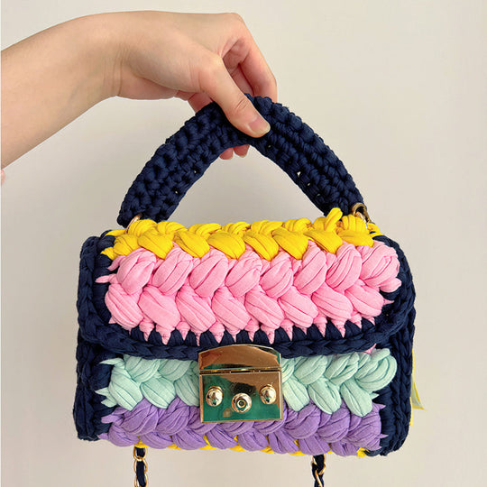 Regenbogen - Gehäkelte Handtasche