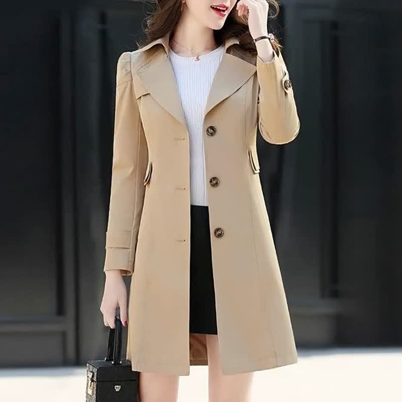 Heidi-Mode | Eleganter langer Trenchcoat - Bequem & Warm