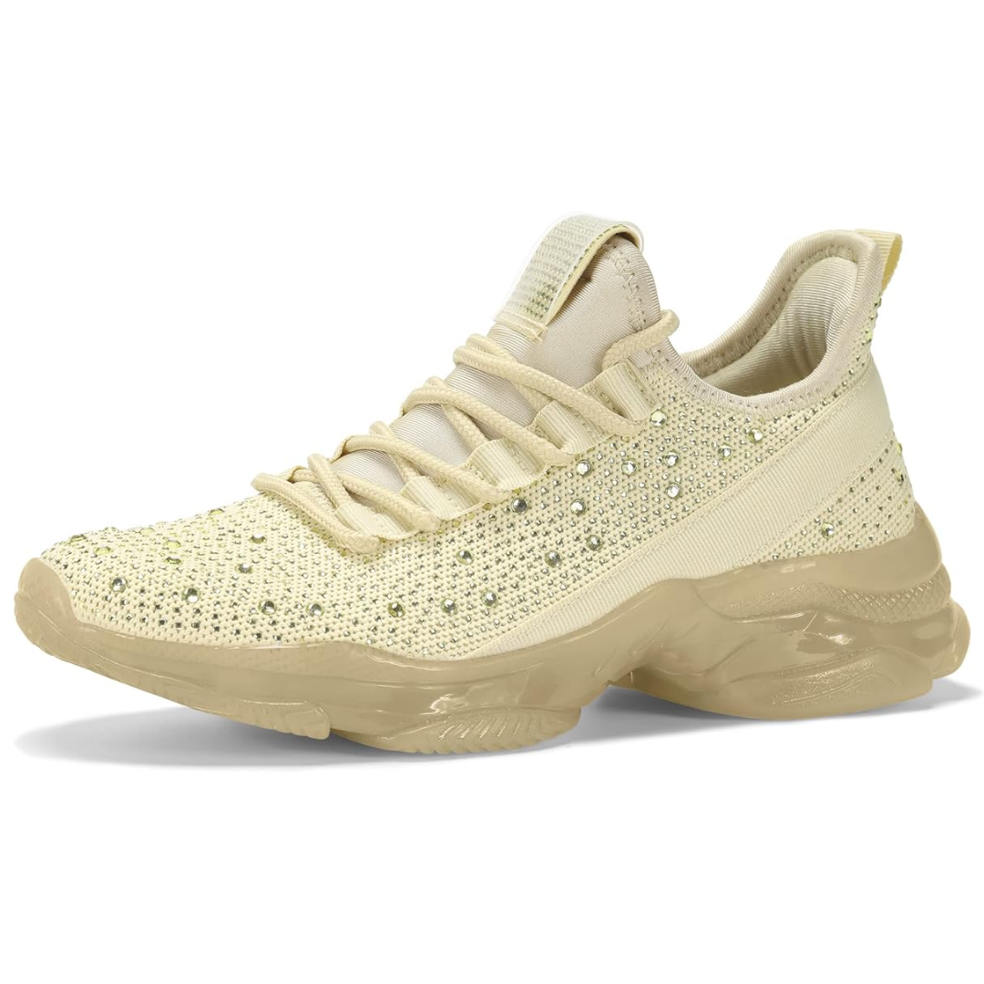 Heidi-Mode | Strass Slip-On Damen Sneakers