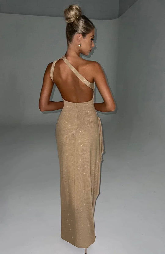 Glitzerndes Maxikleid
