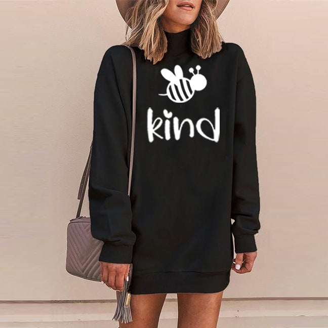Heidi-Mode | Lustige Gedruckte Langarm T-Shirt Kleider