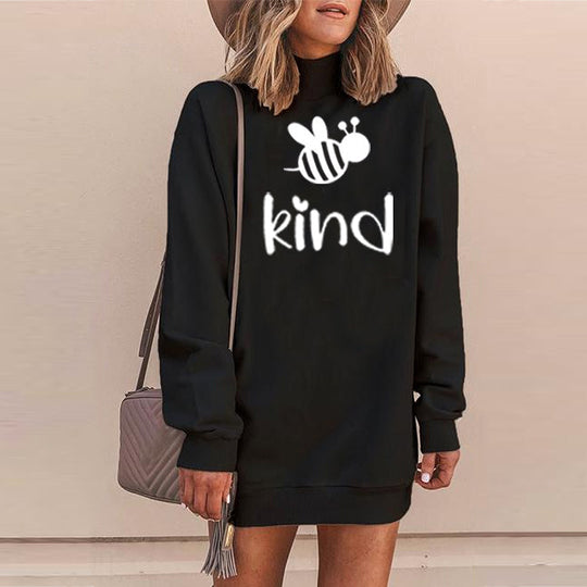 Heidi-Mode | Lustige Gedruckte Langarm T-Shirt Kleider