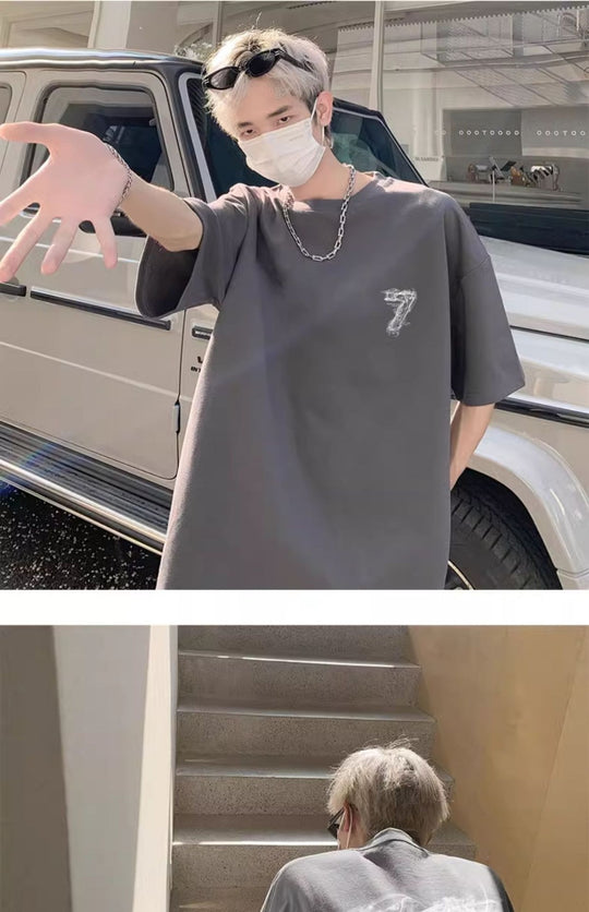 Heidi Mode | Lockeres T-Shirt in Übergröße für Männer