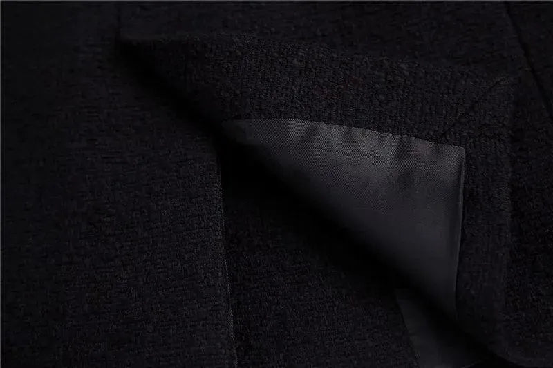 Heidi-Mode | Schwarzer Blazer Damen - Formal-Business - Unifarben-Einfarbig