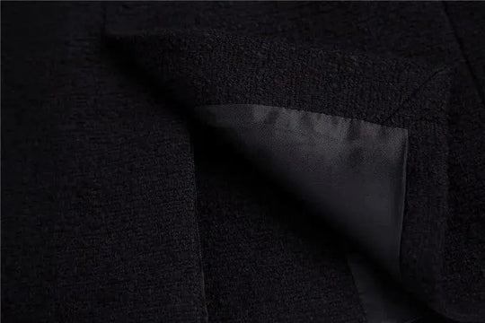 Heidi-Mode | Schwarzer Blazer Damen - Formal-Business - Unifarben-Einfarbig