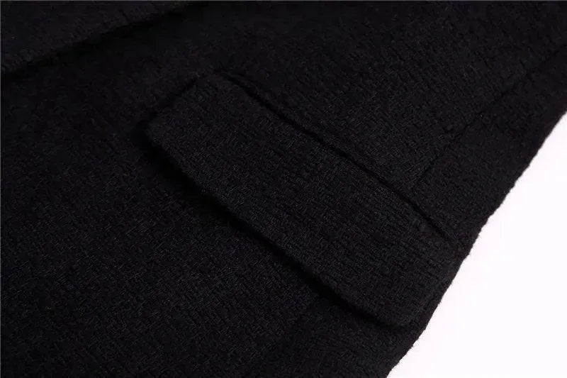 Heidi-Mode | Schwarzer Blazer Damen - Formal-Business - Unifarben-Einfarbig