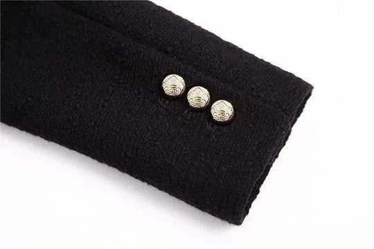 Heidi-Mode | Schwarzer Blazer Damen - Formal-Business - Unifarben-Einfarbig