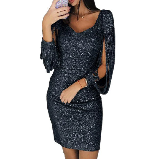 Heidi-Mode | Midi Kleid für Frauen Elegant und Glamourös Abendkleidung