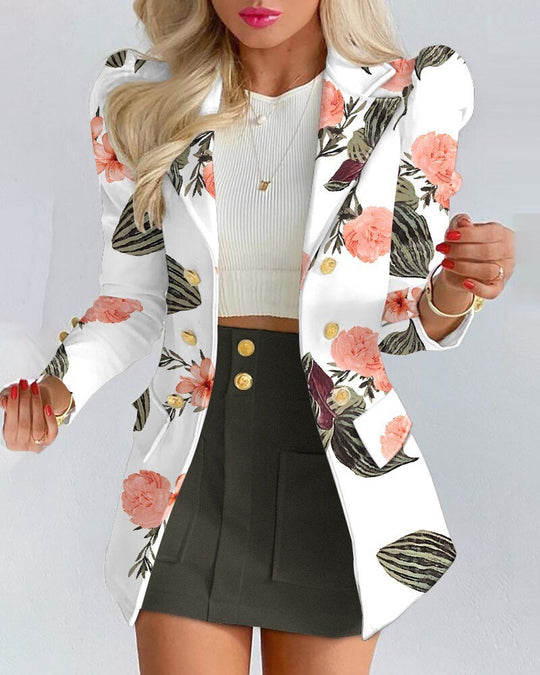 Heidi-Mode | 2-Teiliges Set Blazer + Rock