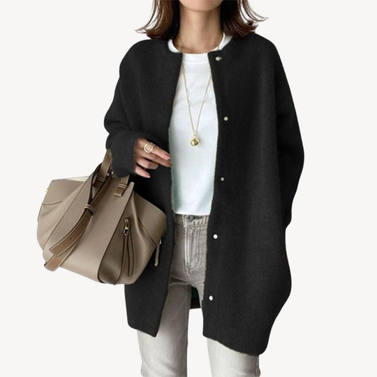 Heidi-Mode | Damen Knopfleiste Strickjacke