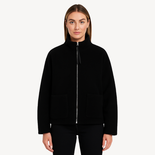 Heidi-Mode | Damen Bequeme Zip-Up Fleecejacke