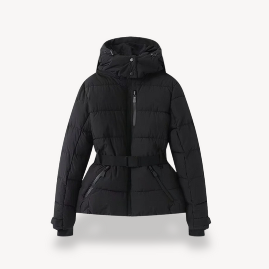 Heidi-Mode | Damen Daunenpufferjacke mit Gürtel