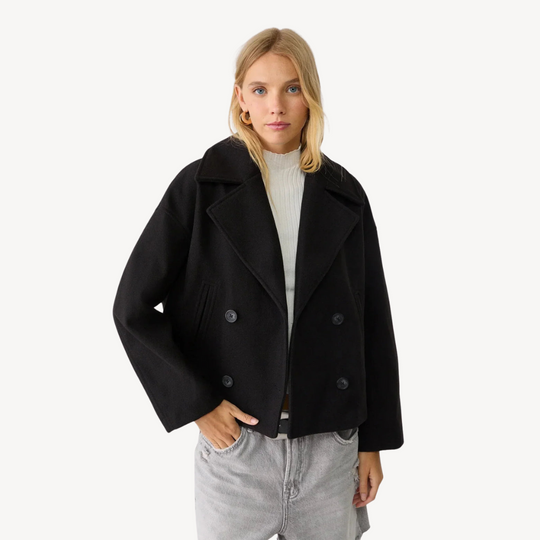 Heidi-Mode | Kürzerer Woll-Peacoat für Frauen