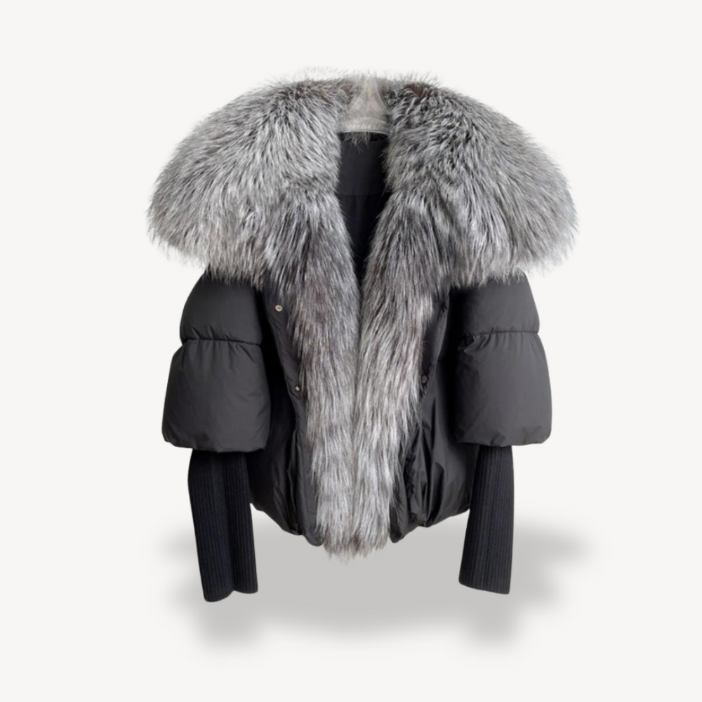 Heidi-Mode | Damen Kunstpelz Pufferjacke