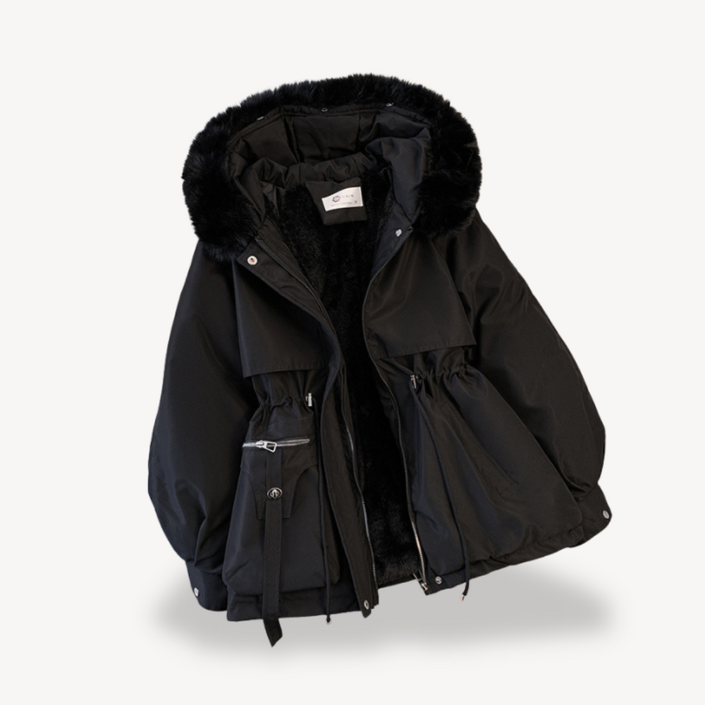 Heidi-Mode | Damen Kunstfell Gefütterte Parka Jacke