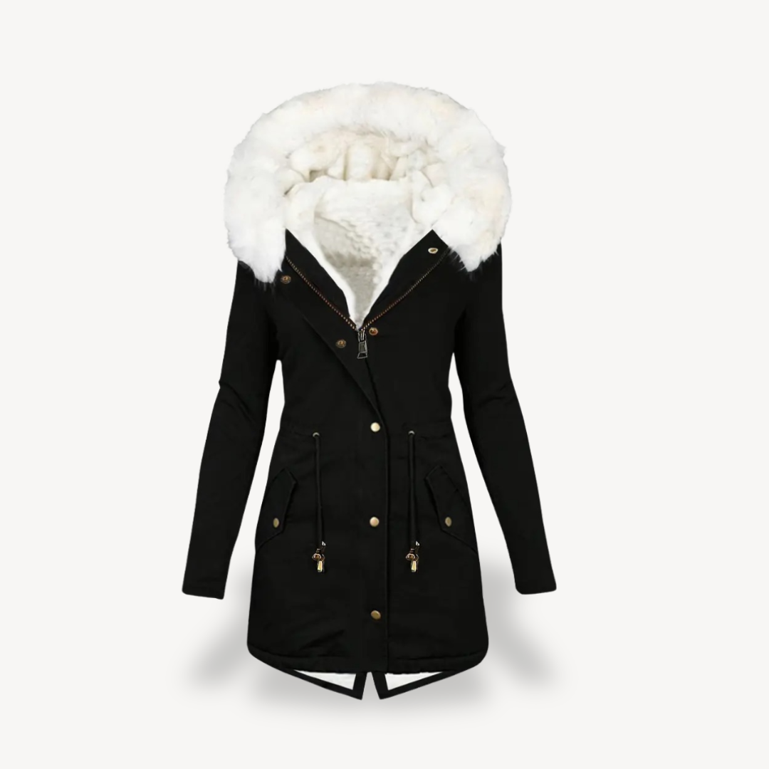 Heidi-Mode | Damen Kunstpelz Kapuzen Parka Jacke