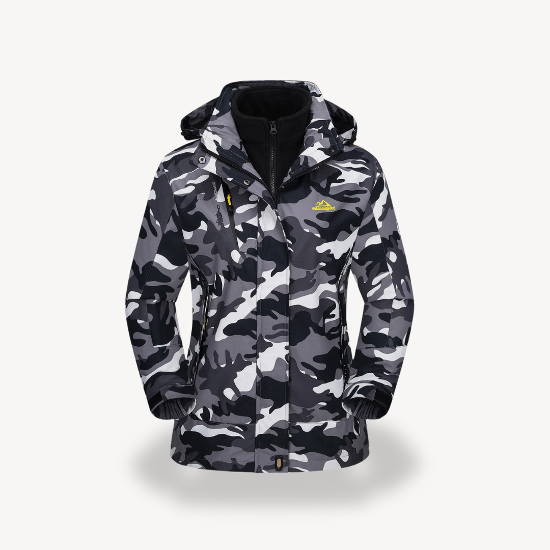 Heidi-Mode | Damen 3-In-1 Wasserdichte Skijacke